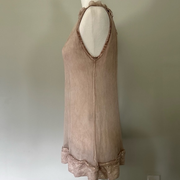 Nana Nucci sleeveless blush tunic with sequin trim - Picture 4 of 10